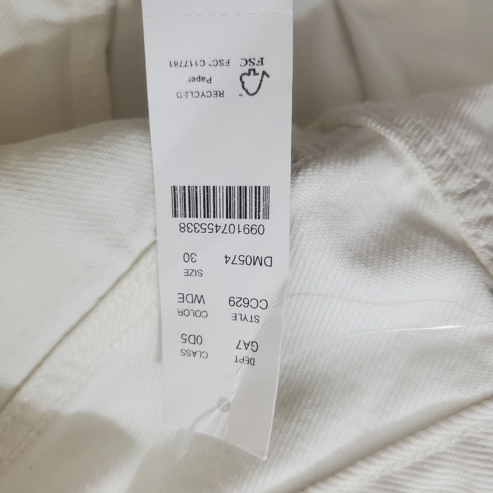 NWT J. Crew Jeans Mid-rise Straight 1984 Rigid Denim White Size 30 - Picture 2 of 12